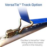 126911 2 x 10 Tire Block Strap with VersaTie Track Ends - Purple 3