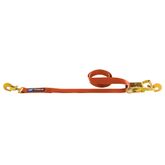 128031 2 x 30 Ratchet Strap with Twisted Snap Hooks Direct Hook - Orange