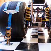 128850 Dragster Rear Spreader Bar Net Pack with Anchor Points - Orange 1