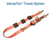 128911 2 x 10 Tire Block Strap with VersaTie Track Ends - Orange