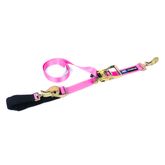 129406 2 x 6 Combination Axle Strap with Sewn Fixed End - Pink