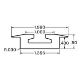 240048 4 VersaTie Recess-Mounted Track with Flanged Edge Series 4 2
