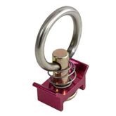 32401R L-Track Single Stud Fitting with Round Ring - Red - WLL 1333 lb
