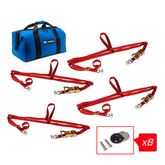 510043A Adjustable ATV Wheel Net Pack with VersaTie Anchor - Red