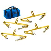 510104A Adjustable ATV Wheel Net Pack with Flat Snap Hook - Yellow