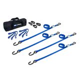 510132 1 x 10 ATV  Motorcycle Cam Utility Pack with S-Hooks - Blue