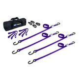 510136 1 x 10 ATV  Motorcycle Cam Utility Pack with S-Hooks - Purple