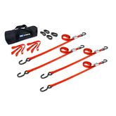 510138 1 x 10 ATV  Motorcycle Cam Utility Pack with S-Hooks - Orange