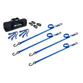 510232 1 x 10 ATV  Motorcycle Cam Utility Pack with S-Hooks  Keepers - Blue
