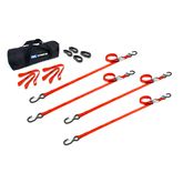 510238 1 x 10 ATV  Motorcycle Cam Utility Pack with S-Hooks  Keepers - Orange