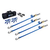510332 1 x 6 ATV  Motorcycle Ratchet Utility Pack with S-Hook and Keeper - Blue
