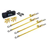 510334 1 x 6 ATV  Motorcycle Ratchet Utility Pack with S-Hook and Keeper - Yellow