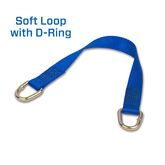 510362 1 x 10 ATV  Motorcycle Ratchet Utility Pack with Flat Snap Hooks - Blue 2