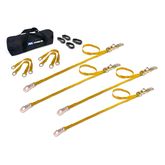 510364 1 x 10 ATV  Motorcycle Ratchet Utility Pack with Flat Snap Hooks - Yellow