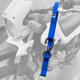 510524 1 x 6 Motorcycle Cam Tie-Down Pack with Integrated Soft Loops S-Hooks  Keepers - Yellow 3