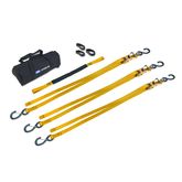 510914 9 Aircraft Ratchet Strap Pack - Yellow