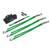 510915 9 Aircraft Ratchet Strap Pack - Lime Green