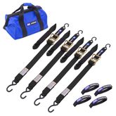 511010 2 x 6 ATV  Motorcycle Ratchet Pack with S-Hook - Black