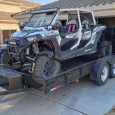 511105A-Etrack Small Adjustable UTV E-Track Tire Net Pack - Black 1