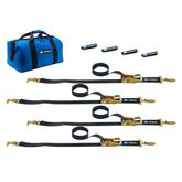 511502 Factory Transit T-Hook Tie-Down Pack with Sewn End - Black