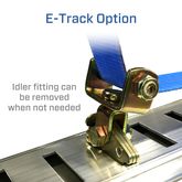 512002 2 x 10 Tire Block Strap Pack with E-Track Ends - Blue 3