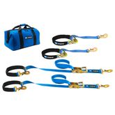 512008 2 x 8 Axle and 2 x 4 Tie-Back Strap Value Pack Sewn Fixed Ends - Blue