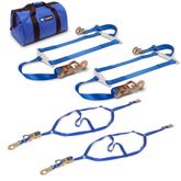 512391 Full Drag Pack with Flat Snap Hooks - Blue
