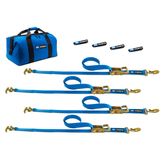 512503 Factory Transit R-Hook Tie-Down Pack with Sewn Fixed End - Blue