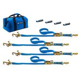 512504 Factory Transit J- T-  R-Hook Tie-Down Pack with Sewn Fixed End - Blue