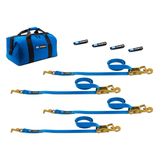 512512 Factory Transit T-Hook Tie-Down Pack with Direct Hook End - Blue