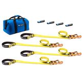 514100 2 x 8 UTV Tie-Down Pack with Direct Hook - Yellow