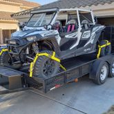 514102A-Etrack Extra-Large Adjustable UTV E-Track Tire Net Pack - Yellow 1