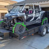 515102A-Etrack Extra-Large Adjustable UTV E-Track Tire Net Pack - Green 1