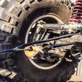 515128 2 x 8 Super Pack Tie-Down Strap Kit with Integrated Axle Straps Direct Hook Ends  Chain Extensions - Lime Green 3