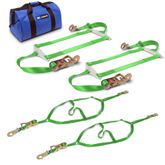 515391 Full Drag Pack with Flat Snap Hooks - Lime Green