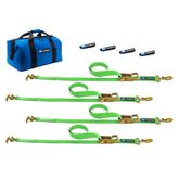 515503 Factory Transit R-Hook Tie-Down Pack with Sewn Fixed End - Lime Green