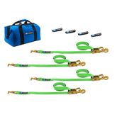 515512 Factory Transit T-Hook Tie-Down Pack with Direct Hook End - Lime Green