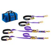 516008 2 x 8 Axle and 2 x 4 Tie-Back Strap Value Pack Sewn Fixed Ends - Purple