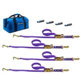 516501 Factory Transit J-Hook Tie-Down Pack with Sewn Fixed End - Purple