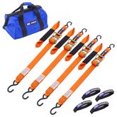 518010 2 x 6 ATV  Motorcycle Ratchet Pack with S-Hook - Orange