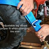 518102A Extra Large Adjustable UTV Tire Net Pack - Orange 1