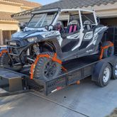 518103A-Etrack Large Adjustable UTV E-Track Tire Net Pack - Orange 1