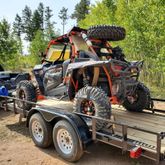 518103A-Etrack Large Adjustable UTV E-Track Tire Net Pack - Orange 2