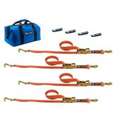 518501 Factory Transit J-Hook Tie-Down Pack with Sewn Fixed End - Orange