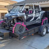 519104A-Etrack Medium Adjustable UTV E-Track Tire Net Pack - Pink 1