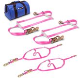 519391 Full Drag Pack with Flat Snap Hooks - Pink