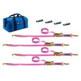 519502 Factory Transit T-Hook Tie-Down Pack with Sewn End - Pink