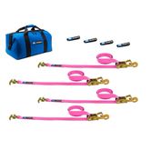 519513 Factory Transit R-Hook Tie-Down Pack with Direct Hook End - Pink