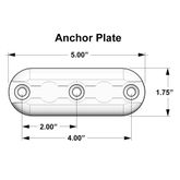 520331 Triple Stud Anchor Plate Kit with Idler - 1 Fastener 3