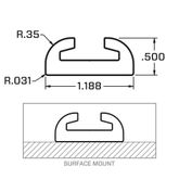 522196 8 VersaTie Surface-Mounted Track Kit with Contour Edge Series 1 2